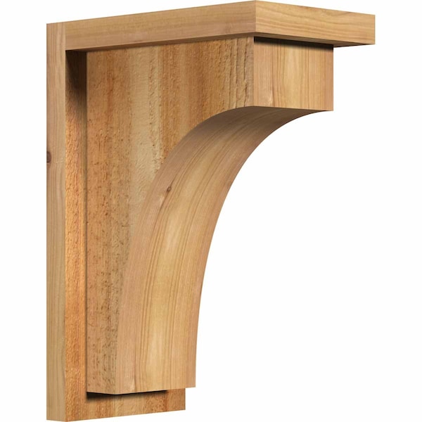 Ekena Millwork Huntington Rough Sawn Corbel w/Backplate, Western Red Cedar, 6"W x 10"D x 14"H COR06X10X14HUN01RWR - main